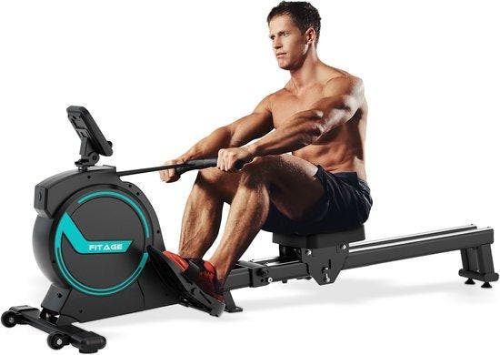2dekans | FITAGE Roeitrainer - Roeimachine 16, Sport en Fitness, Fitnessmaterialen, Zo goed als nieuw, Ophalen of Verzenden