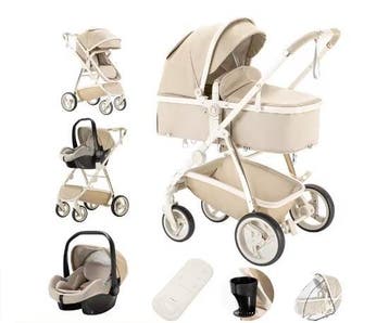 Luxe 3-in-1 Kinderwagen voor Pasgeborenen en Reizen, Kinderen en Baby's, Kinderwagens en Combinaties, Verzenden, Nieuw