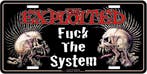 The Exploited Fuck the System - USA Nummerplaat off. merch., Ophalen of Verzenden, Nieuw, Poster, Artwork of Schilderij