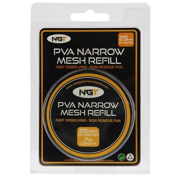 NGT Narrow Refill - 7m x 25mm PVA Mesh, Watersport en Boten, Hengelsport | Algemeen, Overige typen, Nieuw, Verzenden