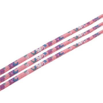 1 meter Trendy gestikt koord  6mm pink (Sieraden koord), Ophalen of Verzenden, Nieuw, Draad