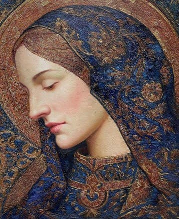 Máté Nagy (1986) - Madonna con velo di stelle, Antiek en Kunst