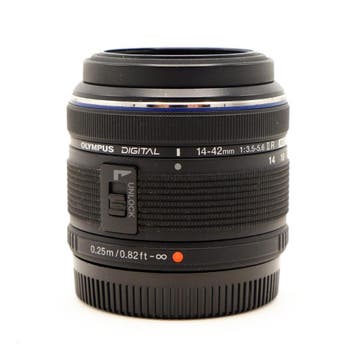 Olympus 14-42mm F3.5-5.6 II R M.Zuiko Digital Zwart (Occ), Micro Four Thirds, Olympus, Zo goed als nieuw, Autofocus