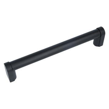 Greep buis 192 mm zamak mat zwart, Verzenden, Nieuw