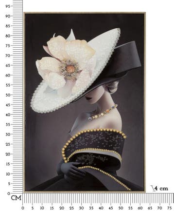 LAQUARED MUUR BROEK MET FRAME WIEN HOED -B- CM 62X4X92, Ophalen of Verzenden, Nieuw