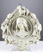 Beeldje, Mater Dolorosa with Arma Christi - 25 cm - Gips