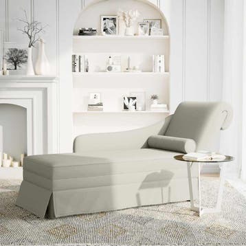 vidaXL Chaise longue met bolster en rechterarmleuning, Verzenden, Nieuw