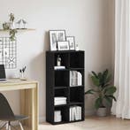vidaXL Boekenkast Zwart Eiken 66x30x130 cm Engineered Wood, Huis en Inrichting, Kasten | Boekenkasten, Verzenden, Nieuw, Overige houtsoorten
