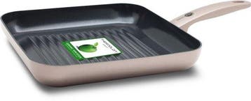 Greenpan Cambridge Bronze Keramische Vierkant Grillpan 28cm, Huis en Inrichting, Keuken | Potten en Pannen, Nieuw