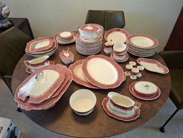Alfred Meakin Marlborough - Tafelservies (88) - Porselein -, Antiek en Kunst