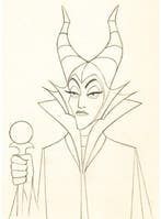 Walt Disney - Maleficent-animatie-tekening - Sleeping Beauty, Nieuw