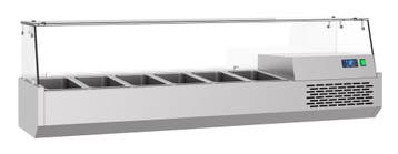 Combisteel Opzetkoelvitrine | 6x 1/3 GN | 1550x390x460mm, Ophalen of Verzenden, Nieuw