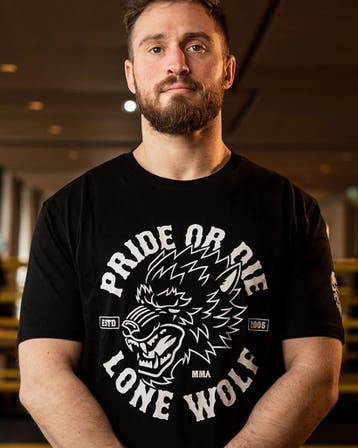 PRIDE or Die T-Shirt LONE WOLF Zwart, Ophalen of Verzenden, Nieuw