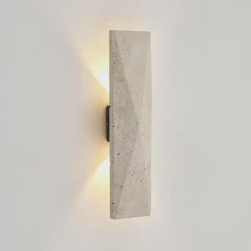 Japanse Stijl Wandlamp Travertin Steen Geel - Sfeervolle Bui, Verzenden, Nieuw