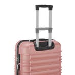 Harde Kofferset Rome - 3-Delig - ABS - Roze, Sieraden, Tassen en Uiterlijk, Koffers, Verzenden, Nieuw