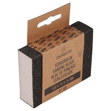 Schuurblok | Copenhagen Pro | 10 x 7 x 2.5 cm (Grof), Verzenden, Nieuw
