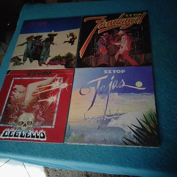 ZZ-Top - 4 x LP Album - Diverse titels - LP albums (meerdere, Nieuw in verpakking