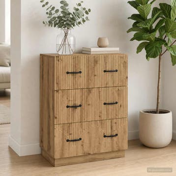 vidaXL Ladenkast 66 x 34,5 x 87 cm Bewerkt hout Artisanaal, Verzenden, Nieuw