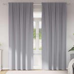 vidaXL Zwart-out Gordijnen met Ringen 2 pcs Lichtgrijs 260 x, Verzenden, Nieuw