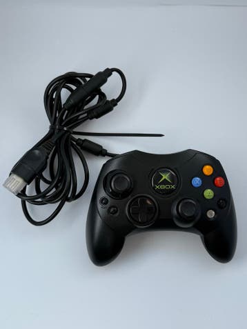 Xbox Classic / Original Xbox Controller – Zwart – Bedraad, Verzenden, Gebruikt