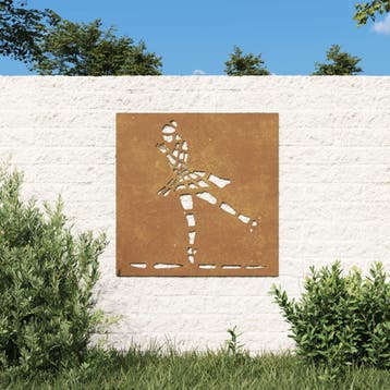 vidaXL Wanddecoratie tuin balletdanserontwerp 55x55 cm, Verzenden, Nieuw