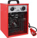 Ventilatorkachel - Elekrtische kachel - 5000W - Rood - Aufun, Verzenden, Zo goed als nieuw