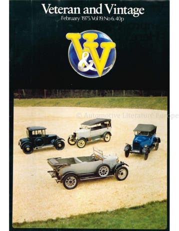 1975 VETERAN AND VINTAGE MAGAZINE 6 ENGELS, Nieuw, Author