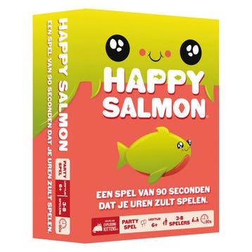 NL - Asmodee kaartspel Happy Salmon van €15,99 voor €14,94, Ophalen of Verzenden, Nieuw