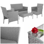 Gardlov Donkergrijze loungeset voor tuin, balkon of terra..., Ophalen of Verzenden, Nieuw