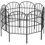 Tuinhek Decoratief Metalen Hek 8-delige Set Insteekhek Voor, Verzenden