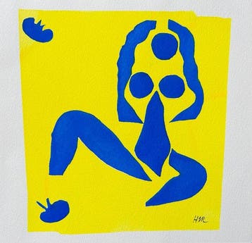 Henri Matisse (1869-1954) - Nu bleu, la Grenouille - Pochoir
