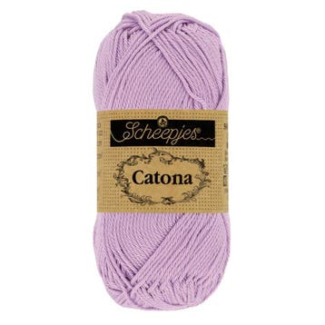 Scheepjes Catona - 10g - 520 Lavender, Ophalen of Verzenden, Nieuw, Breien of Haken, Wol of Garen