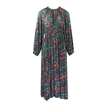 Ulla Johnson • Estella midi jurk • XL, Kleding | Dames, Verzenden, Maat 46/48 (XL) of groter, Nieuw, Groen