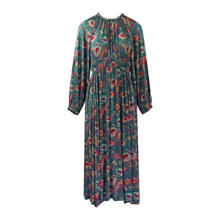 Ulla Johnson • Estella midi jurk • XL, Kleding | Dames, Jurken, Groen, Nieuw, Maat 46/48 (XL) of groter, Verzenden