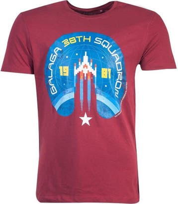 Galaga - 38th Squadron Mens T-shirt, Spelcomputers en Games, Verzenden, Nieuw