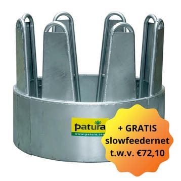 Ronde ruif met slowfeedernet voor paarden | 8 voerplaatsen, Ophalen of Verzenden, Nieuw