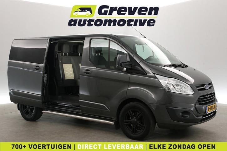 Ford Transit Custom 2.0 TDCI L1H1 Limited 170PK  Dubbele, Auto's, Bestelauto's, Te koop, Automaat, Diesel, Zilver of Grijs, Ford
