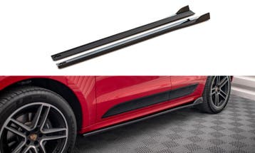 Zijskirts Porsche Macan MK1 FL Maxton Glans Zwart, Ophalen of Verzenden, Nieuw