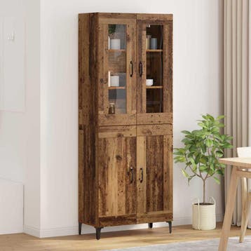 vidaXL buffetkast Oud Hout 69,5 x 34 x 180 cm Bewerkt hout, Minder dan 50 cm, Verzenden, Nieuw, Minder dan 100 cm