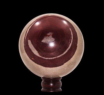 Massieve 6,12 kg Narmada-riviersteenbol - India - 160 mm Bol, Verzamelen, Mineralen en Fossielen