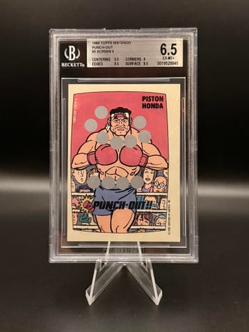 Beckett Bgs 6.5 Topps 1989 Nintendo Punch-Out Piston Honda #, Verzenden, Zo goed als nieuw, Losse kaart