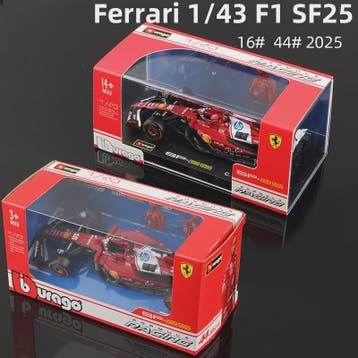 Bburago 1:43 2025 Ferrari SF25 F1 Raceauto Model - Diecast M, Verzamelen, Verzenden, Nieuw