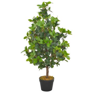 vidaXL Kunstplant met pot laurierboom 90 cm groen, Verzenden, Nieuw