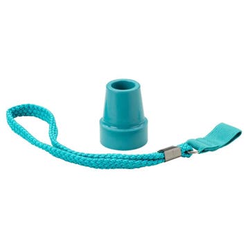 Turquoise stokdop met polsbandje voor wandelstok, Ophalen of Verzenden, Nieuw