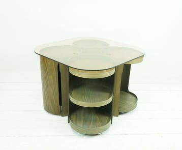 Drevotvar Nová Paka - Salontafel - model 0635 - hardhout, Antiek en Kunst