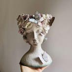 Goddess Head Shaped Flower Pot - Bloempot - Hars -