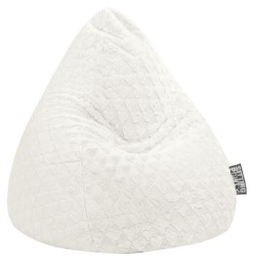 Zitzak Fluffy Hearts XL - Wit, Verzenden, Nieuw