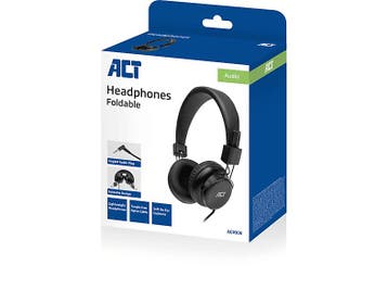 Act -   On-ear Bedrade Hoofdtelefoon Zwart, Verzenden, Nieuw, Op oor (supra aural), Overige merken