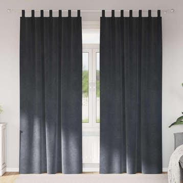 vidaXL Gordijnen 2 st Lichtgrijs 140 x 245 cm fluweel, Verzenden, Nieuw