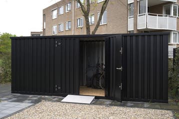 NU TE KOOP | Zwarte Grote Zeecontainer | Opslagcontainer